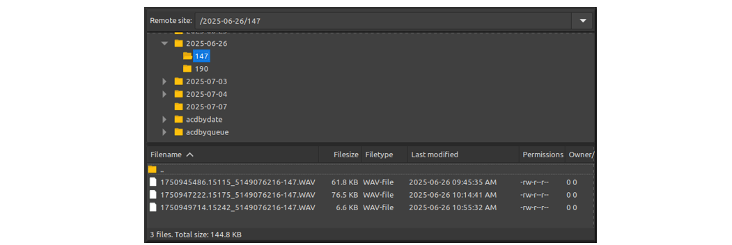 Call Recording Files