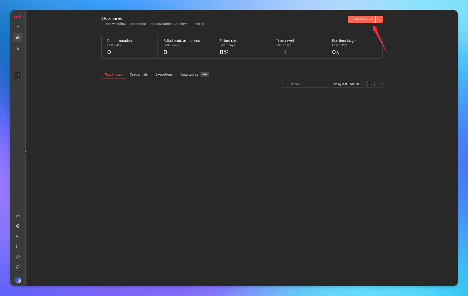 Create workflow