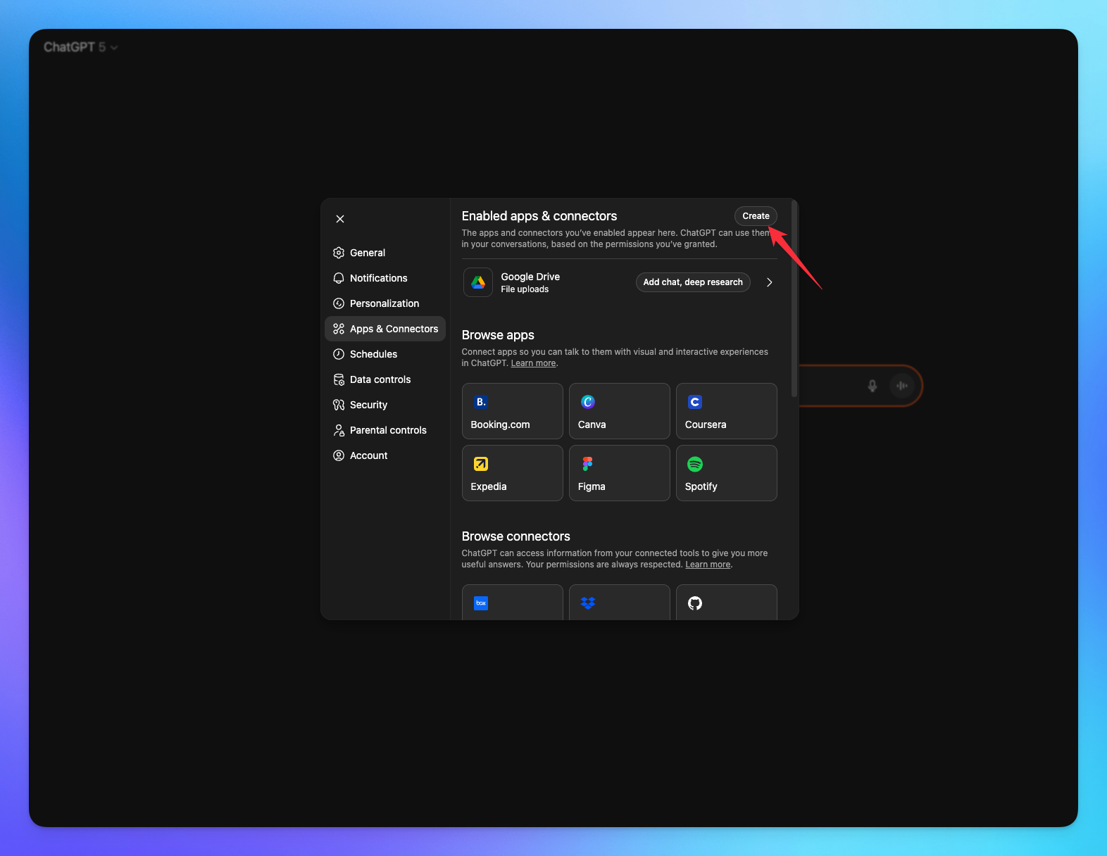Create connnector