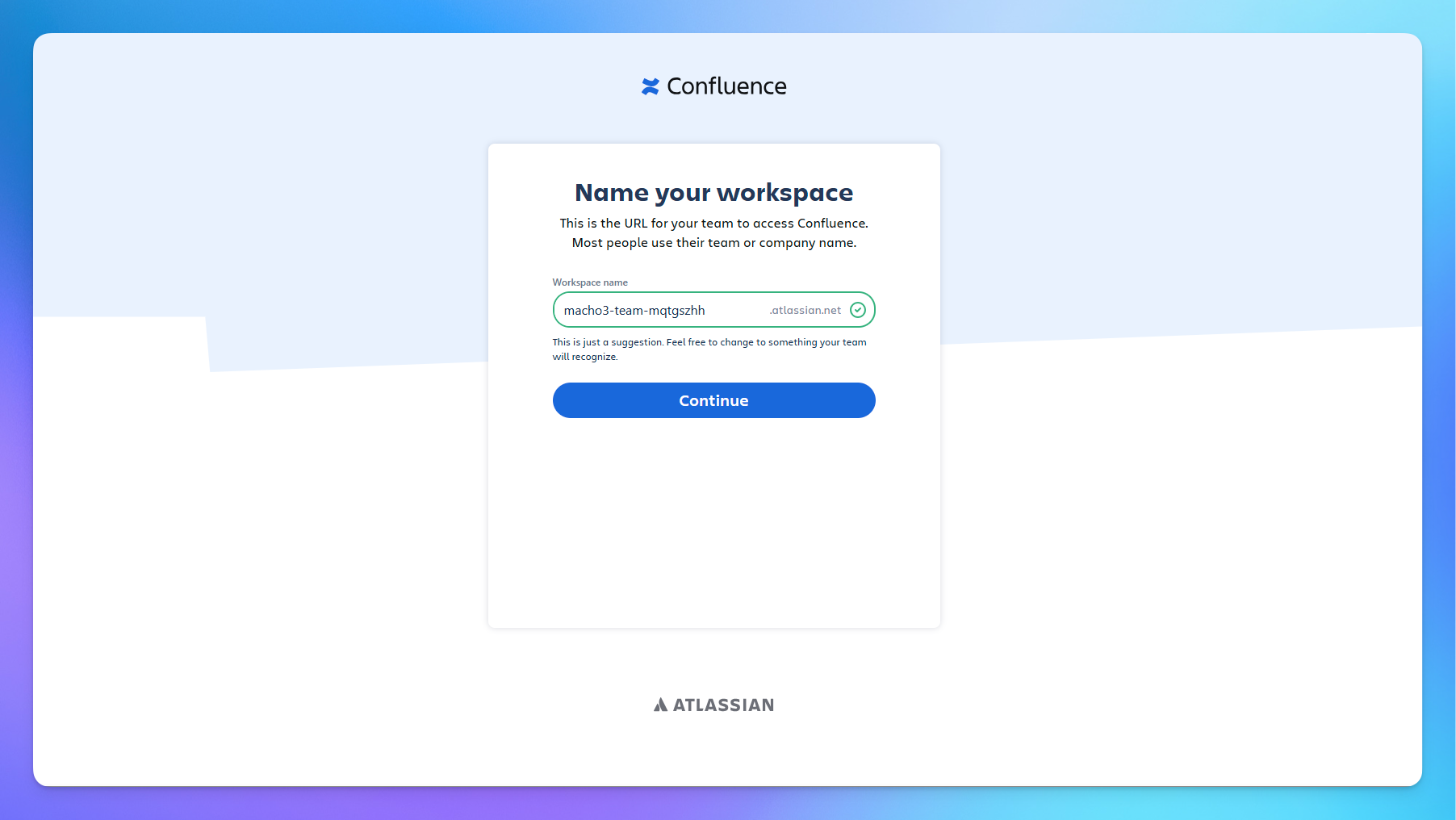 create confluence workspace