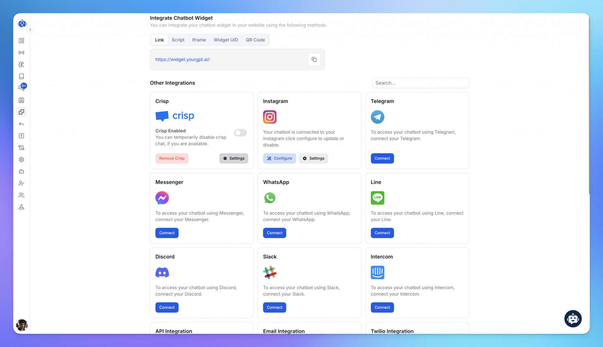 Integration options