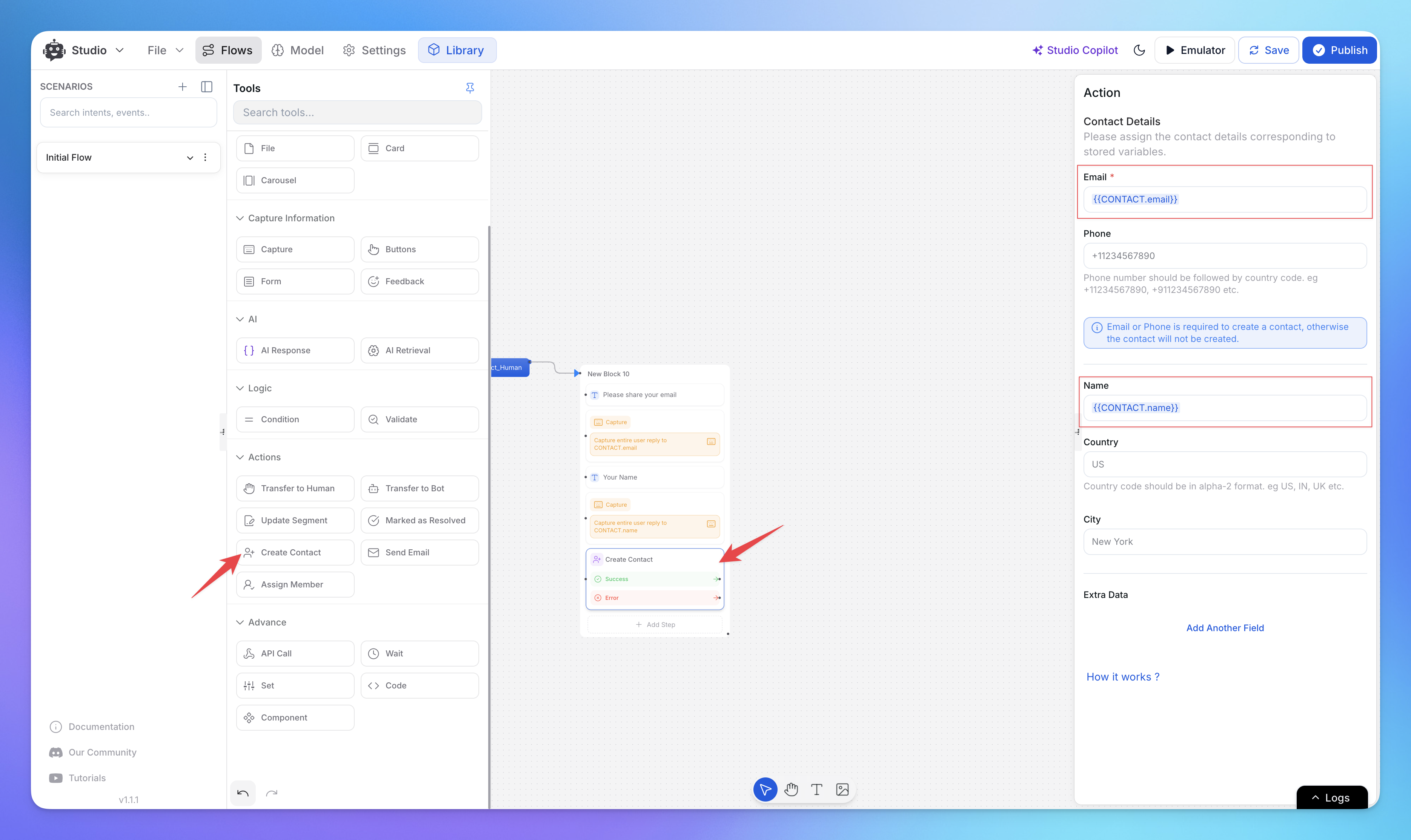 Create Contact