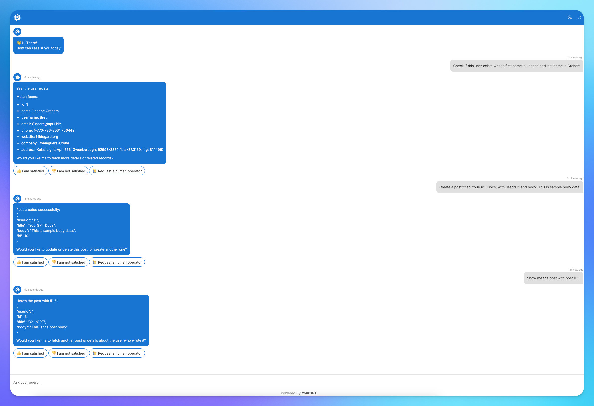 Running API Functions