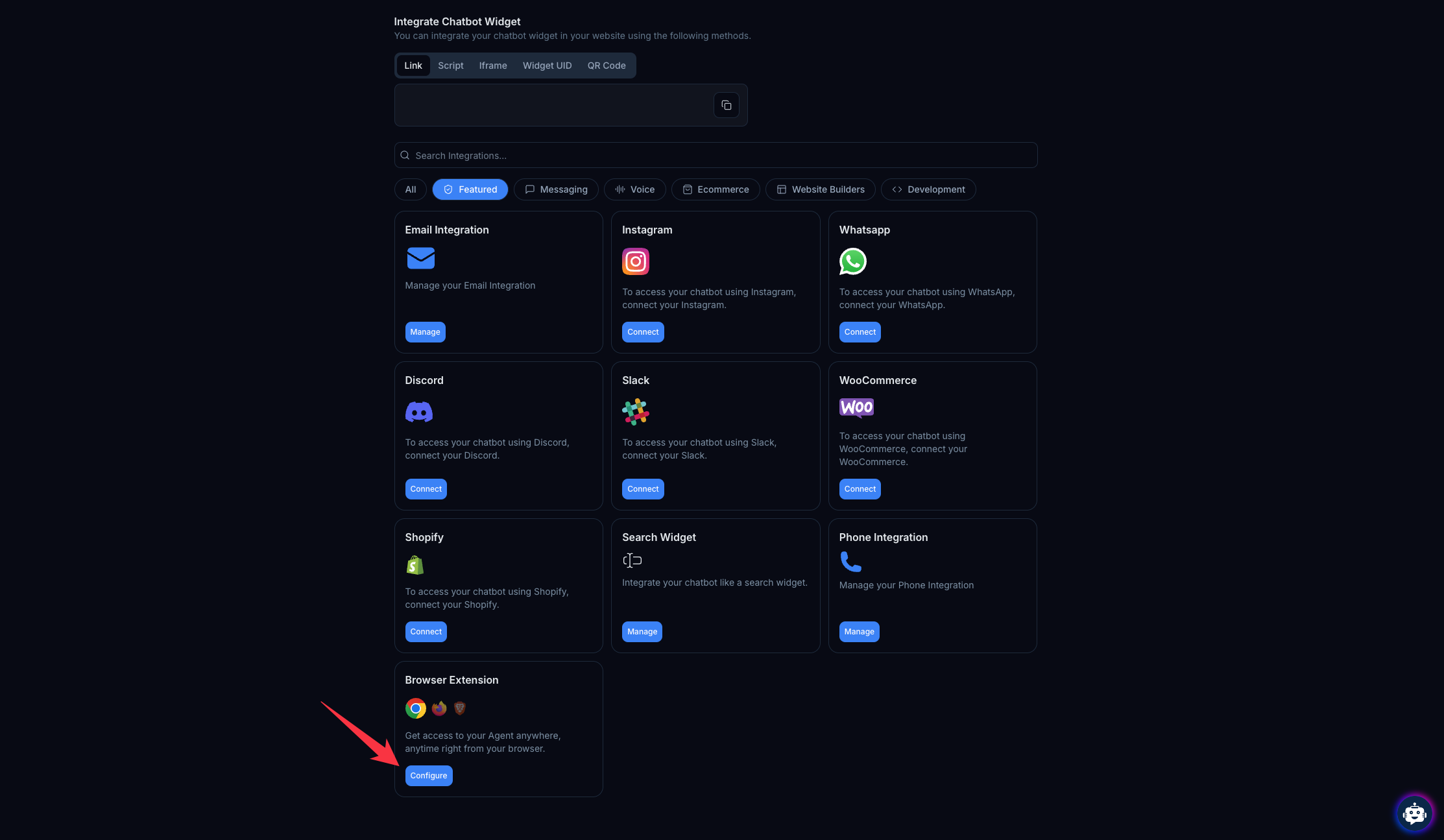 Integration Page