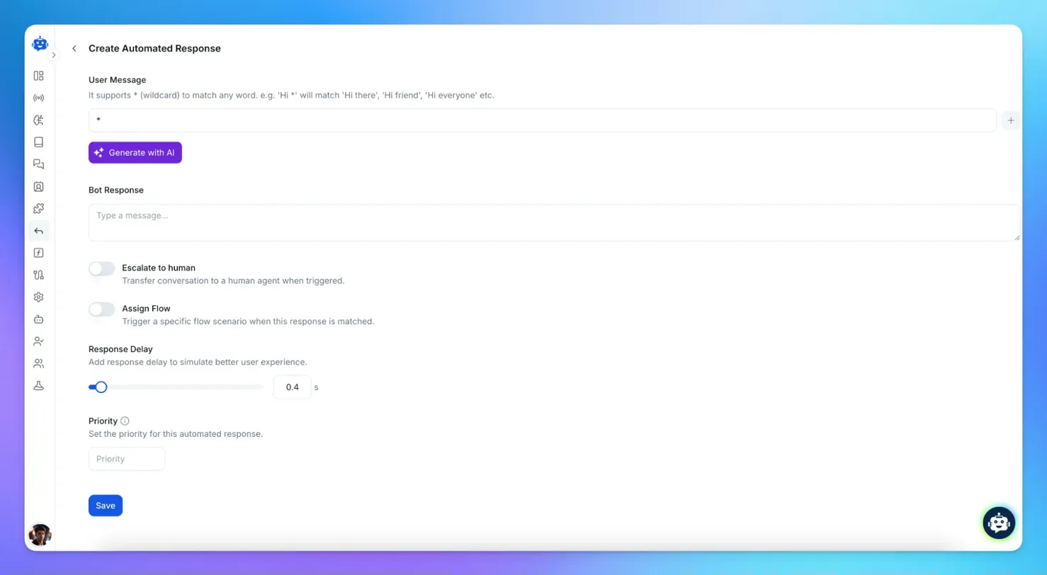 Add Automated Response