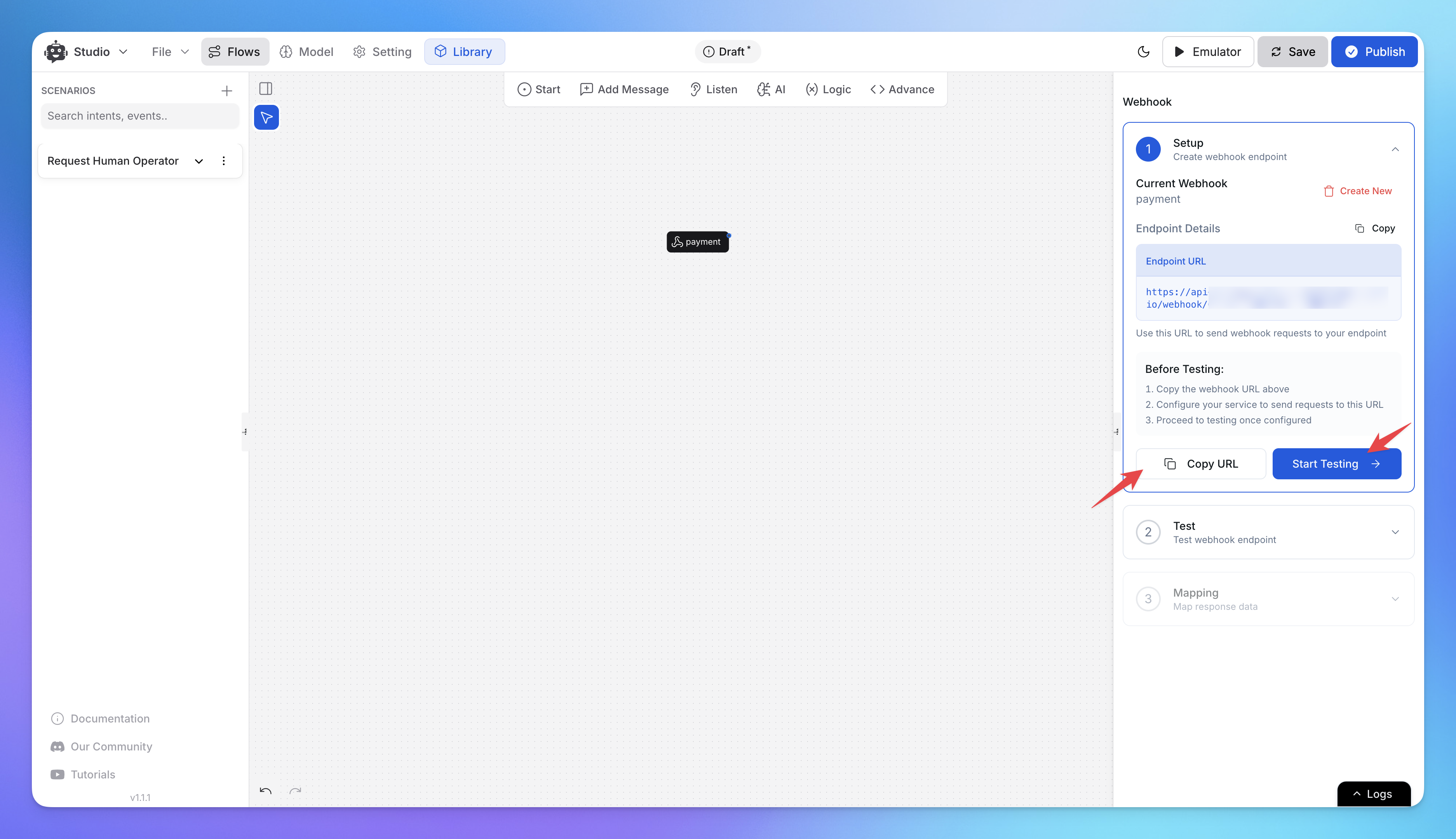 Copy-webhook-endpoint-url-or-start-testing