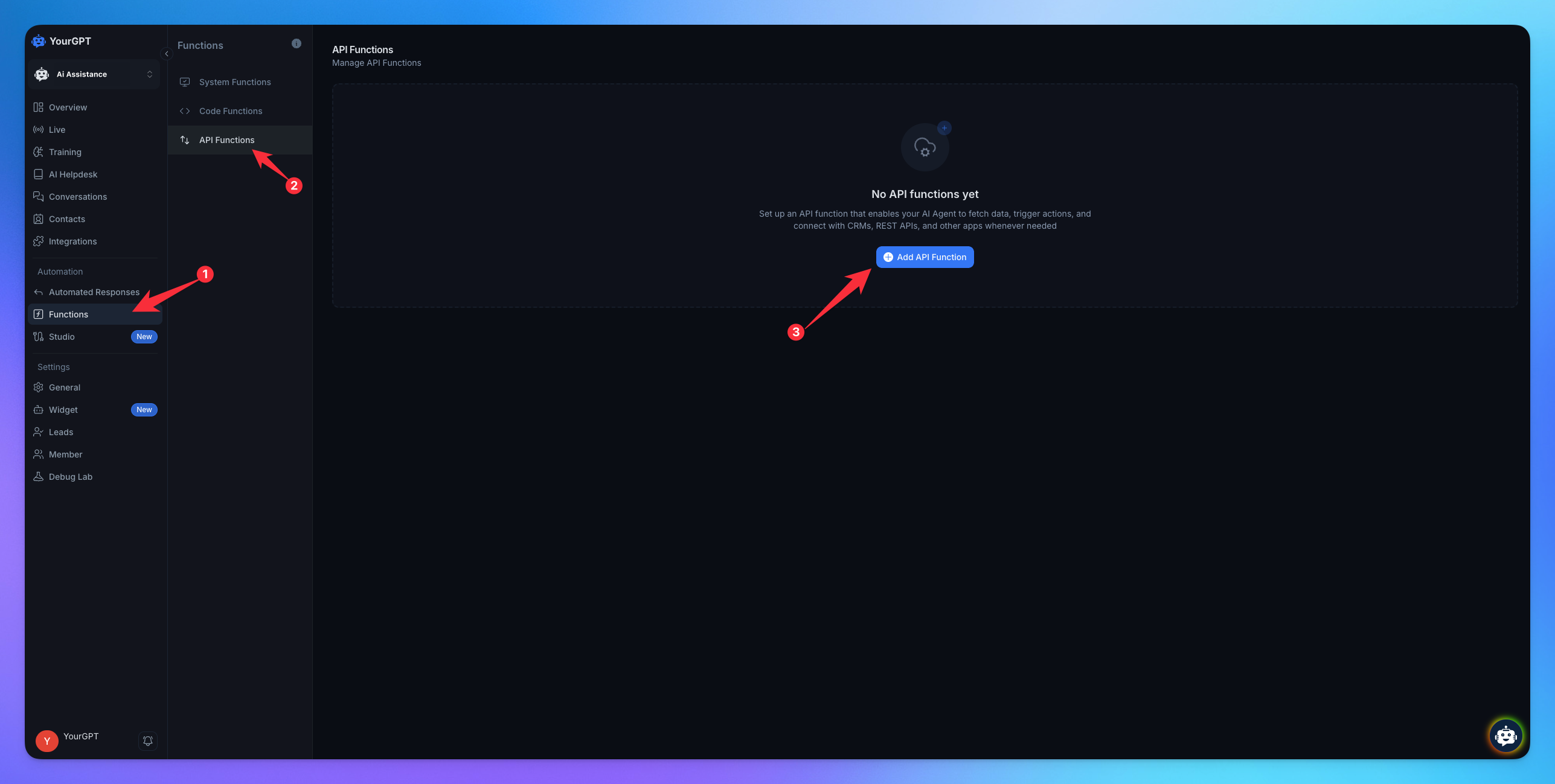 Creating API Function